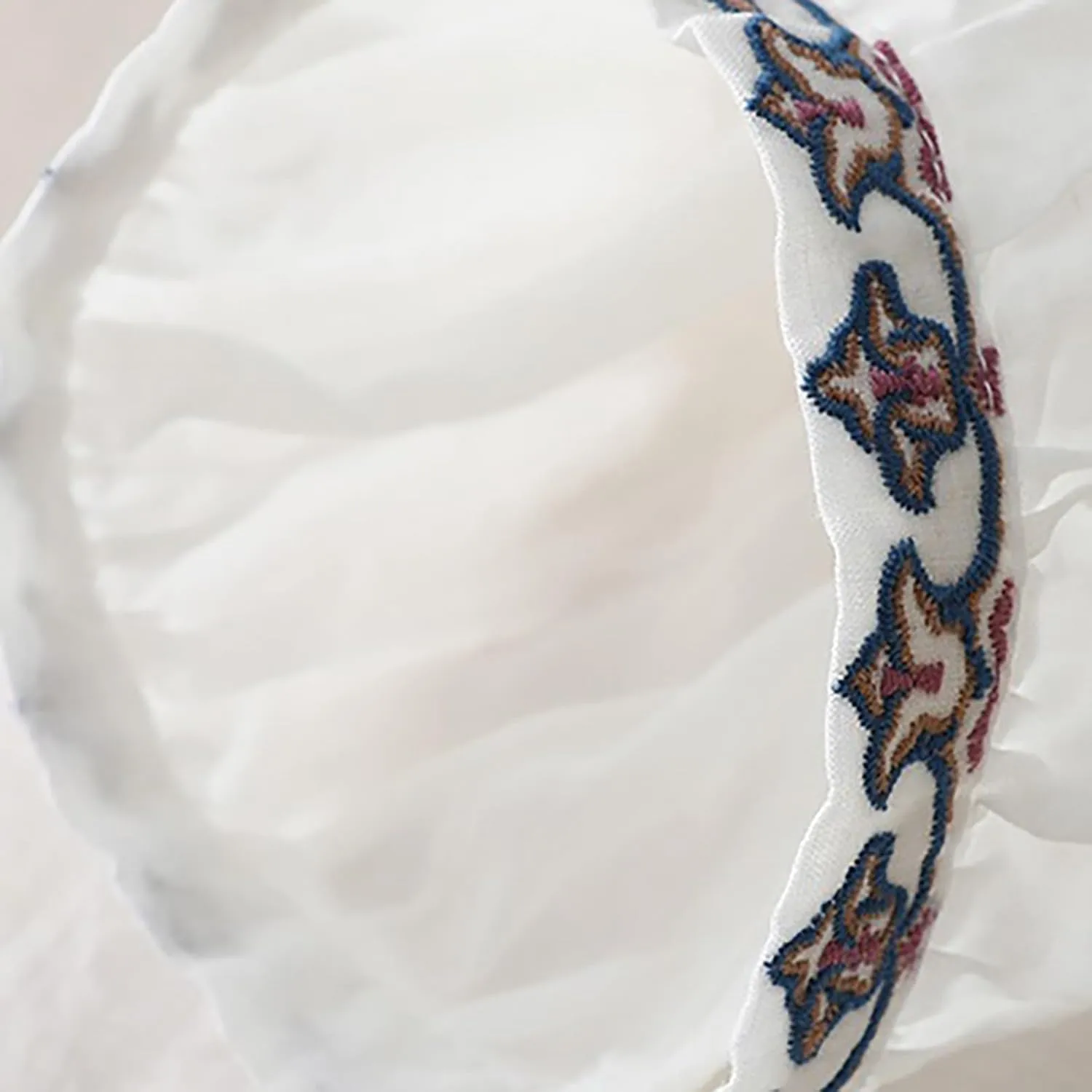 3/4 Sleeve Linen Shirts for Women 2025 Cotton Summer Retro Embroidered Boho Tops Dressy Casual Trendy Vacation Blouse