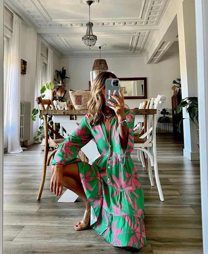 Amanda Ruffled Dress
