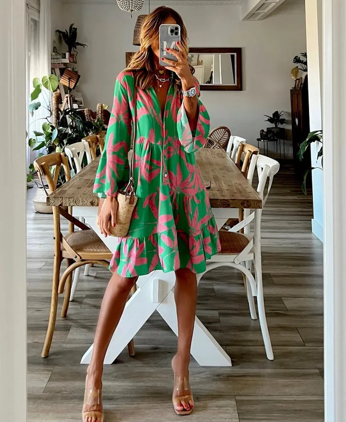 Amanda Ruffled Dress