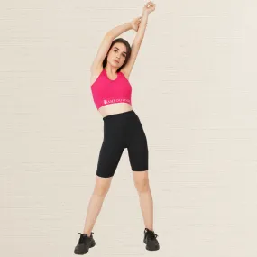 Black Cycling Shorts | Bamboo Fabric | Breathable | Women Active Wear