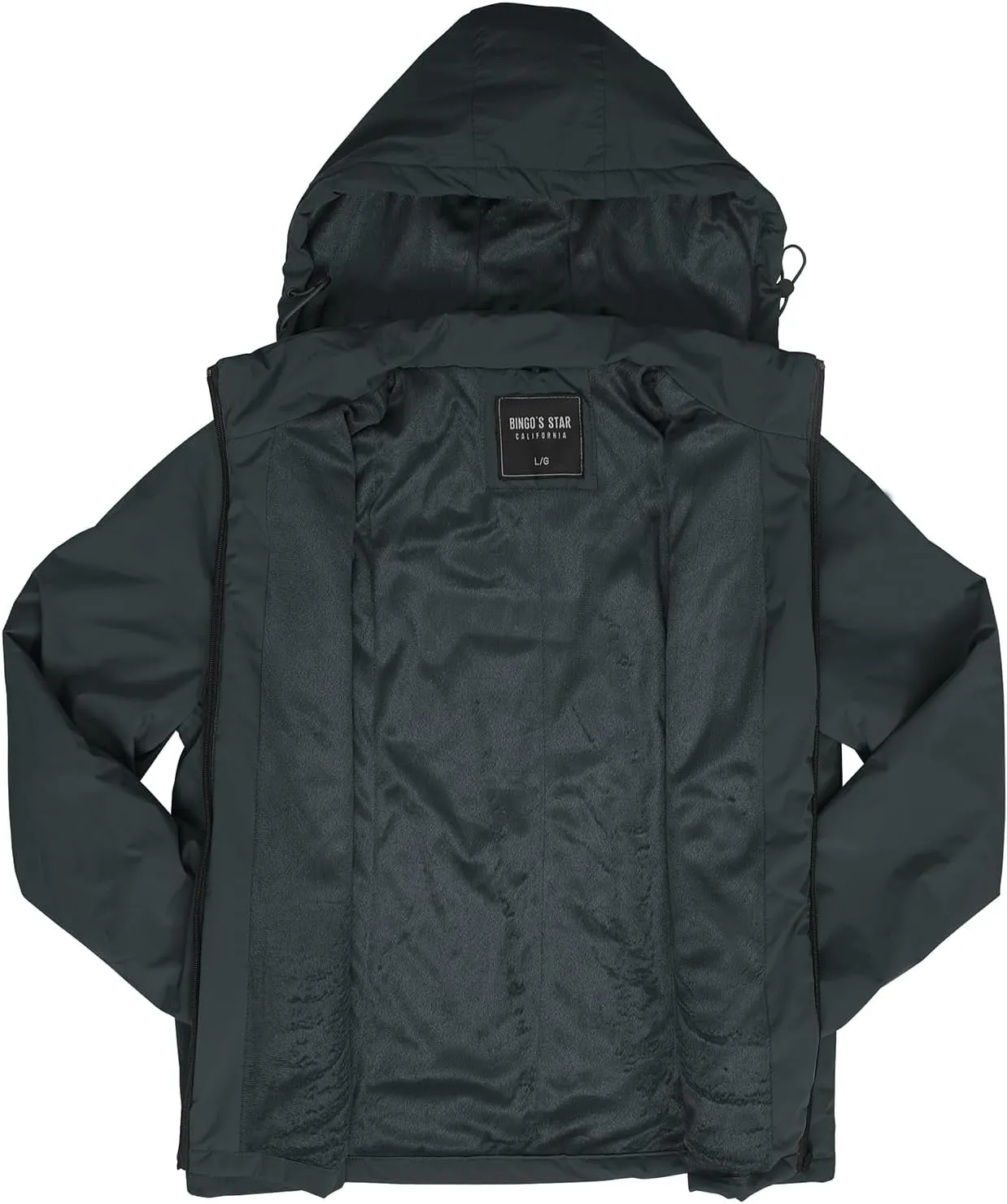 Facitisu Men's Cycling Rain Jackets Waterproof Running Bike Windbreaker Lightweight Packable Hooded Jacket