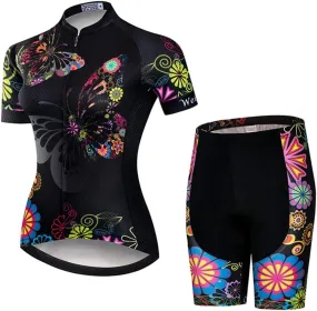 Hotlion Women's Short Sleeve Cycling Jersey Jacket Cycling Shirt Quick Dry Breathable Mountain Clothing Bike Top