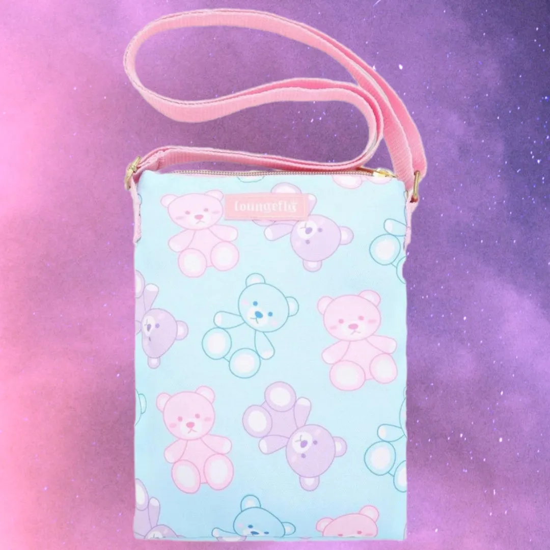 Loungefly Kawaii Pastel Bears Passport Crossbody Bag