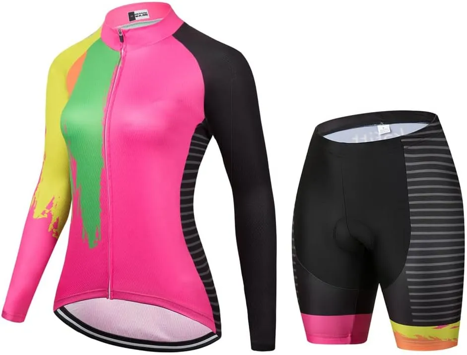Women's Long Sleeve Cycling Jersey Jacket Cycling Shirt Quick Dry Breathable Mountain Clothing Bike Top